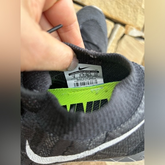 Nike Barefoot Ride black & gray Knit RUNNING Sneaker Sz-6.   J - Picture 7 of 8